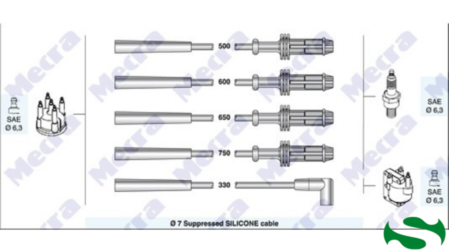 Kit Cavi Candele Peugeot 106-205 1.1i-1.4i